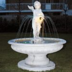 Paradiso mod. Garden Fountains – Functional Carrara Marble Grit Fountains