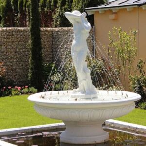 Fontana Mantova- fontane da giardino funzionanti in cemento bianco