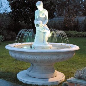 Fontana Pisa- fontane da giardino funzionanti in graniglia di marmo di Carrara