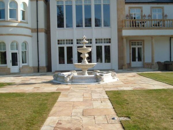 Fontana Berlino - fontane da giardino funzionanti in cemento bianco