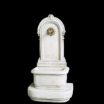 Fontana a muro antica - fontane da giardino con rubinetto in graniglia di marmo di Carrara