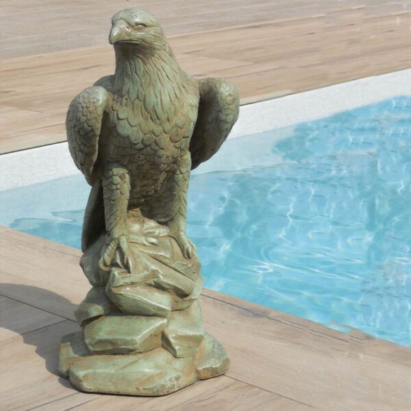 Condor - statua da giardino in graniglia di marmo di Carrara