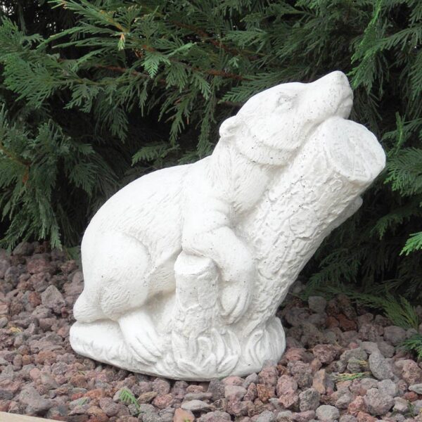 Orsetto - statue da giardino animali in graniglia di marmo di Carrara 100% Made in Italy