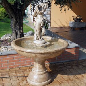 Fontana Costazzurra- arredo da giardino in graniglia di marmo di carrara