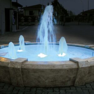 Fontana York - fontane da giardino funzionanti in graniglia di marmo di Carrara