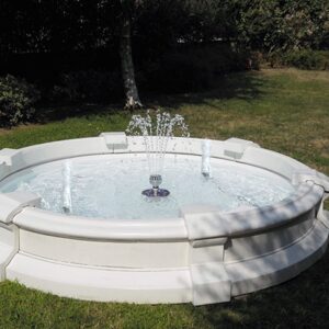 Fontana Alba Adriatica - fontane da giardino funzionanti in graniglia di marmo di Carrara