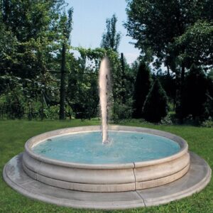 Fontana Asti - fontane da giardino funzionanti in graniglia di marmo di Carrara