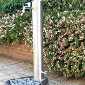 Fontana Desirè Inox fontane da giardino con rubinetto 100% made in italy