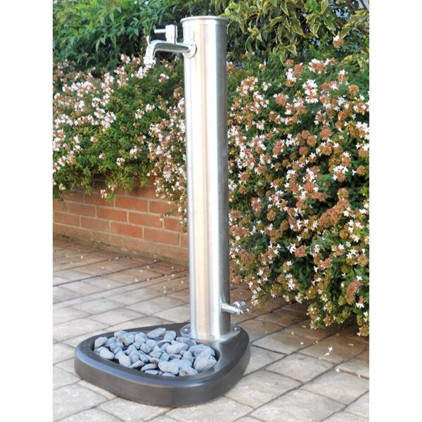 Fontana Desirè Inox fontane da giardino con rubinetto 100% made in italy