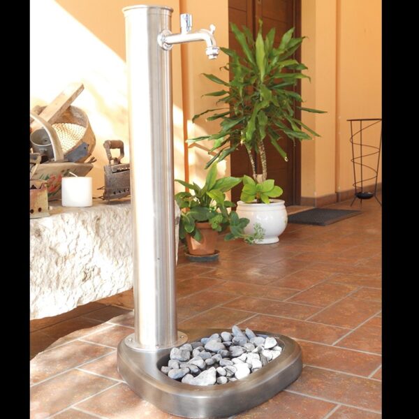 Fontana Adele inox con rubinetto