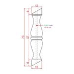 COLONNETTA BORBONE PER SCALA