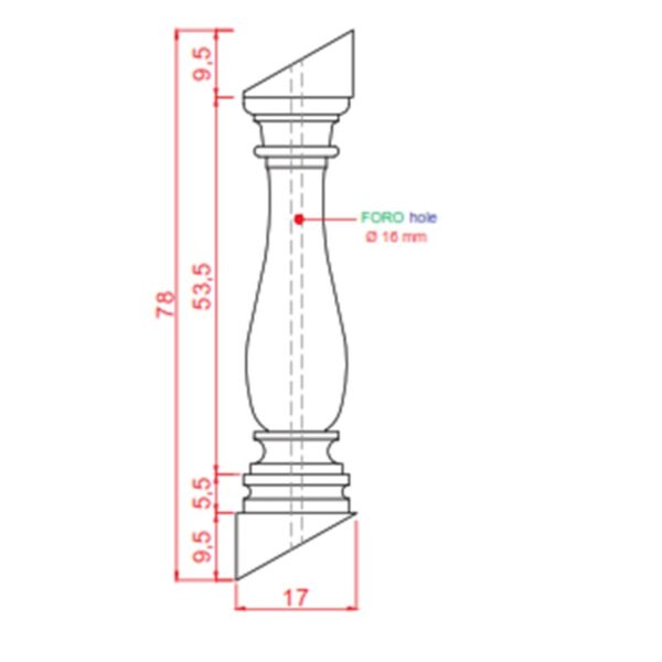 COLONNETTA SAVOIA PER SCALA