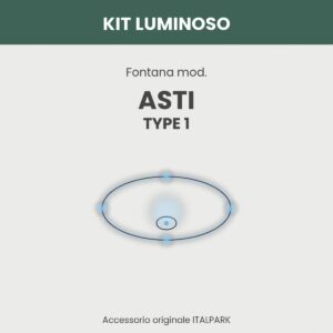 Kit Luminoso Fontana mod. Asti TYPE 1 - Italpark