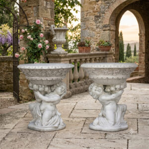 Gemini model flowerpot holders (couple)