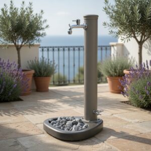 Fontane da giardino mod. Desirè Tortora doppio rubinetto