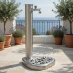 Fontana da giardino mod. Adele inox fontana da giardino - Italpark