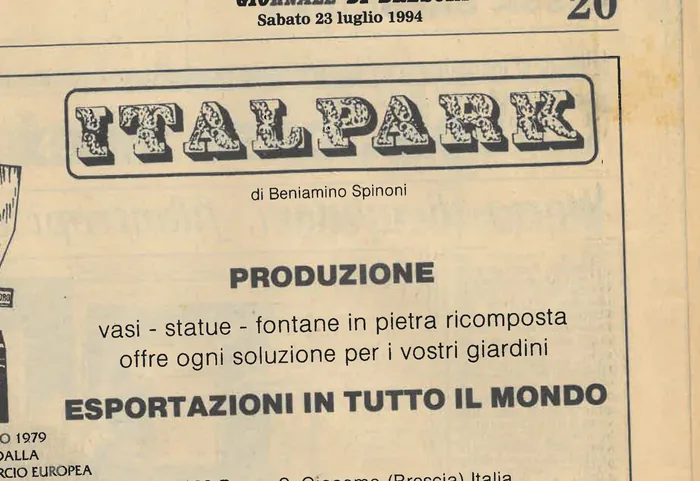 Inserzioni pubblicitarie apparse sulla stampa bresciana tra