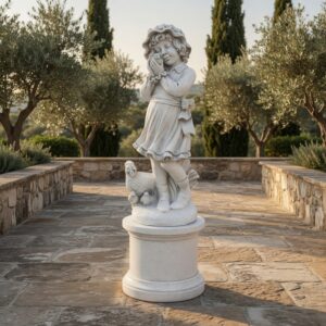 the peasant girl garden statue - Italpark